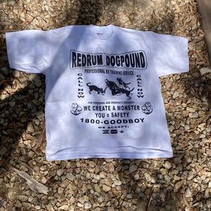 Red rum dog pound training tee
